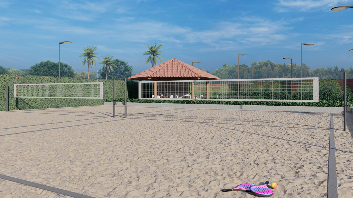 Quadra de beach tennis